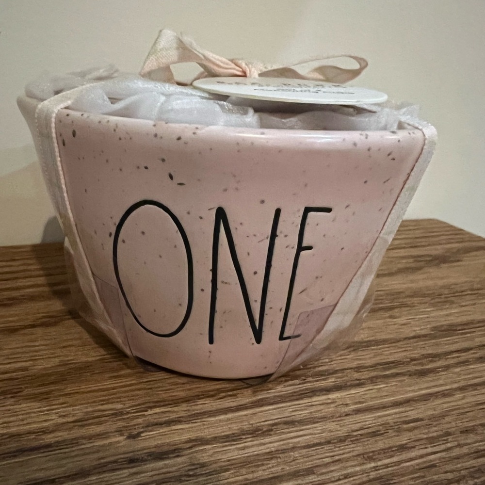 Rae Dunn Pink Speckled Measuring Cups Bowls